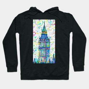 BIG BEN - watercolor painting Hoodie